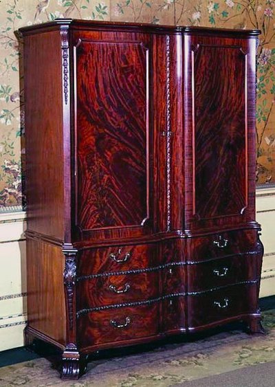 Carved Wardrobe by Thomas Chippendale